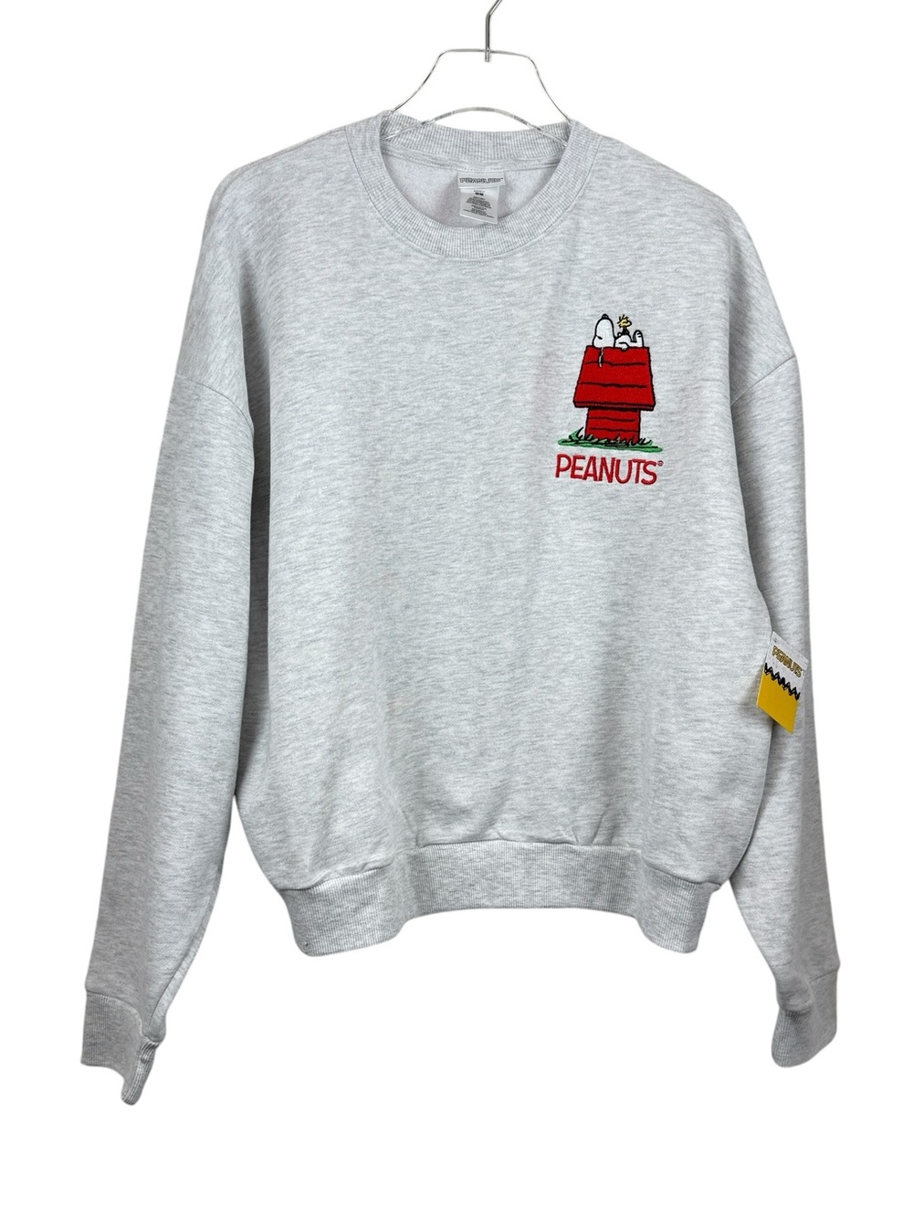 Peanuts Characters Gray Double Sided Sweatshirt Women’s Size M NWT - Picture 2 of 9